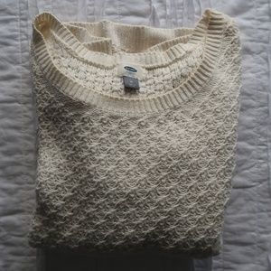 Old Navy Off-White Knit Sweater